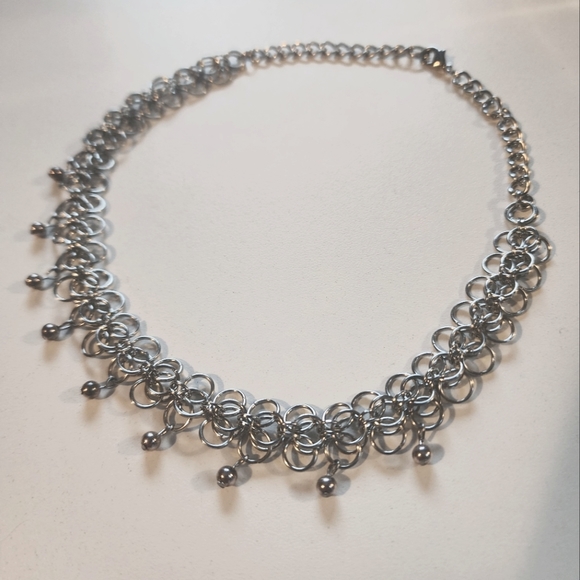 Chainmail Jester Choker Necklace - Picture 1 of 4